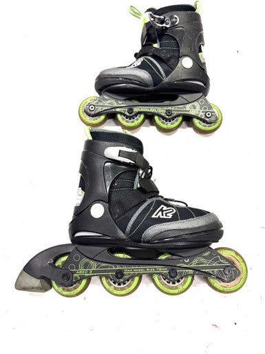 Used K2 ADJ 4-8 Senior Rec Fitness Skates Black Adjustable 11860-S000294310
