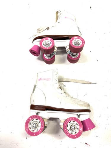 Used Chicago WHITE Child Roller Quad Skates White Youth 12.0 11860-S000294314