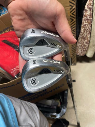 Men's Cleveland CG14 Right Handed Wedge Wedge Flex 58 Degree Steel Shaft (Used)