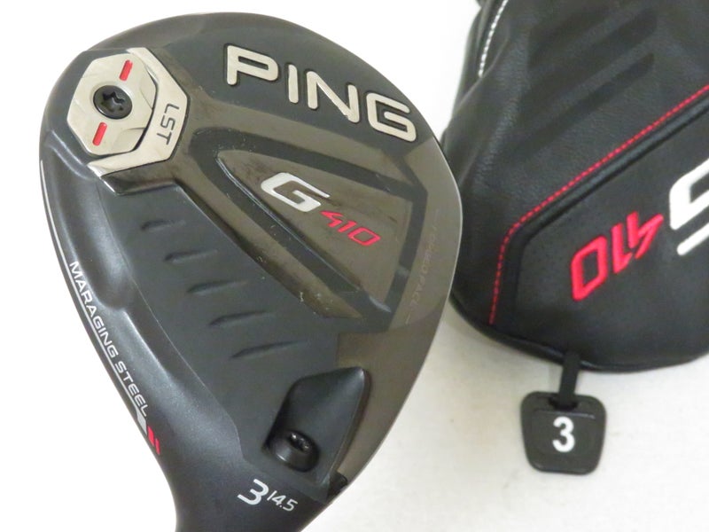 PING G410 LST Driver 14.5 3 Wood TOUR 75 Chrome Stiff Flex +Cover .. MINT