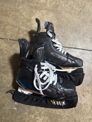 Bauer supreme shadow pro custom blue hockey skates