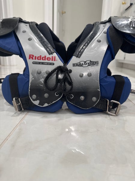 Youth large Ridell football pads