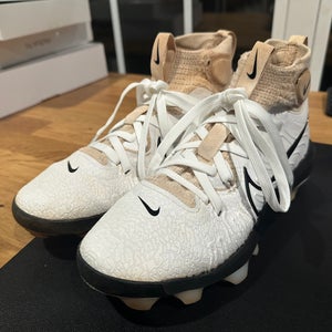 White Men's Size M 8.0 (W 9.0) Nike High Top Alpha Huarache NXT MCS Molded Cleats (Used)