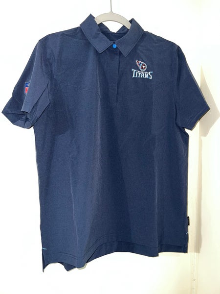 Nike Tennessee Titans Polo Shirt Men's Large NFL Football Dri-Fit On-Field