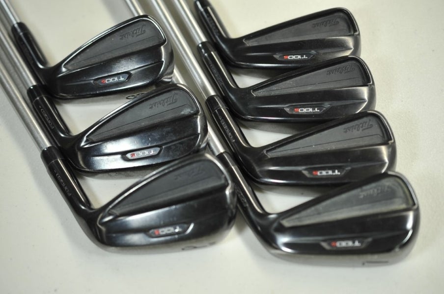 Titleist T100s 2021 Limited Black 4-PW Iron Set Stiff RH KBS Tour Steel # 187288