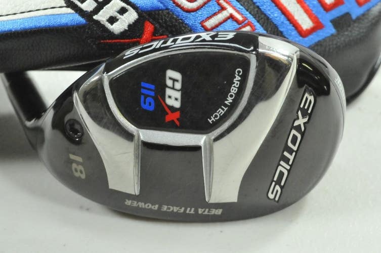 Tour Edge Exotics CBX 119 18* Hybrid Stiff Flex RH EvenFlow 6.0 Graphite #192621