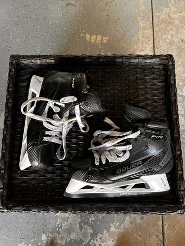 2024 Bauer Pro Ice Hockey Goalie Skates - Senior 10 w/extra blades(Used)