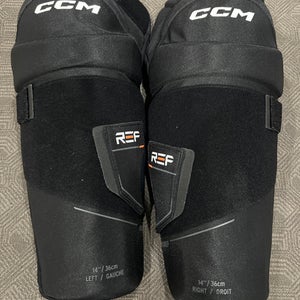 Senior CCM Referee 14" Shin Pads (New)