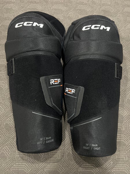 Senior CCM Referee 14" Shin Pads (New)