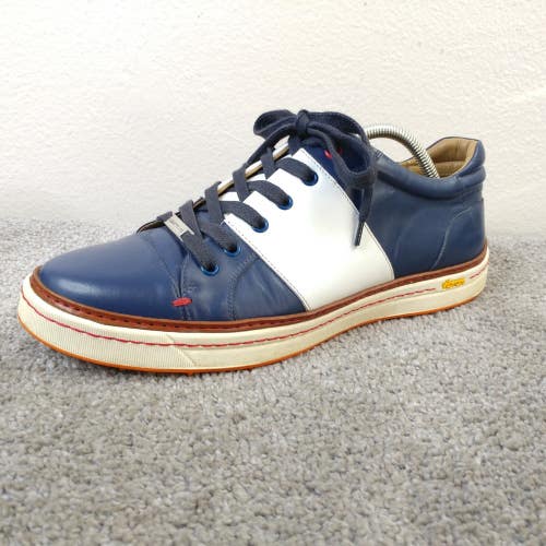 Royal Albartross Mens Size 10 Spikeless Golf Shoes Blue Made In Italy Leather
