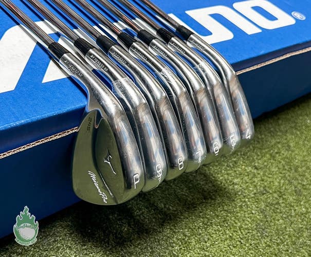 Used LH Mizuno Pro 245 Forged Irons 4-PW MID S300 115g Stiff Steel Golf Set