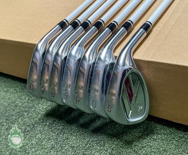 Used Right Handed Mizuno JPX Q  Irons 6-PW/GW/SW Mfusion Ladies Graphite Set