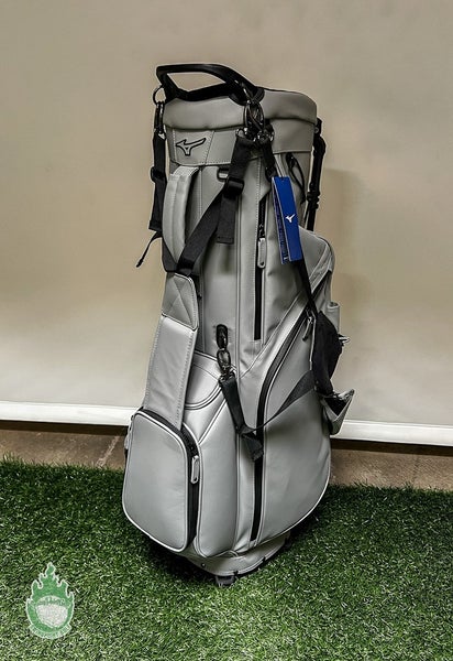 New Mizuno Pro Leather Stand/Carry 5-way Golf Bag Gray