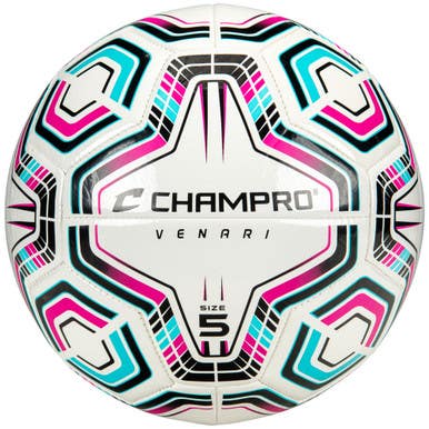 New VENARI SOC BALL BK TEAL PINK SZ 4 11860-CHPSB555BTLPK