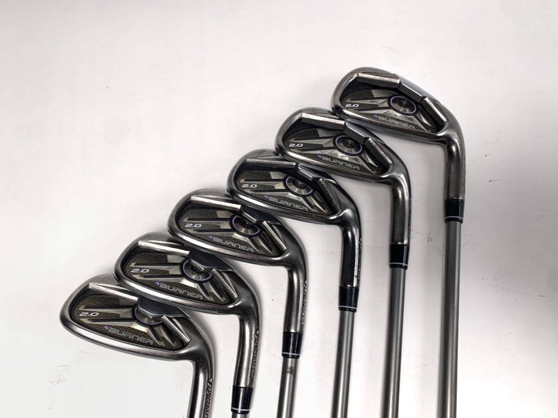 TaylorMade Burner 2.0 Iron Set 6-PW+GW SuperFast 55g Ladies Graphite Womens RH