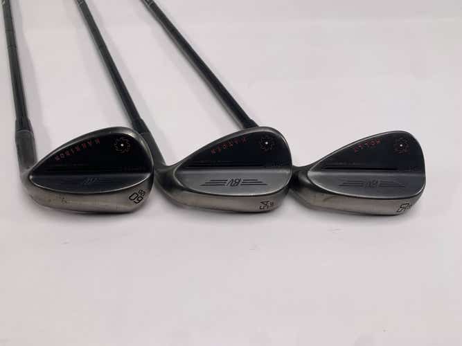 Titleist Vokey SM9 Jet Black Wedge Set 50* 12 | 54* 14 | 60* 12 TT DG S400 RH