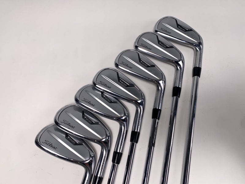 Titleist T200 2021 Iron Set 4-PW True Temper AMT Red S300 Stiff Steel Mens RH