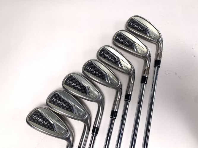 TaylorMade Stealth HD Iron Set 5-PW+GW KBS Max MT 85g Stiff Steel Mens RH
