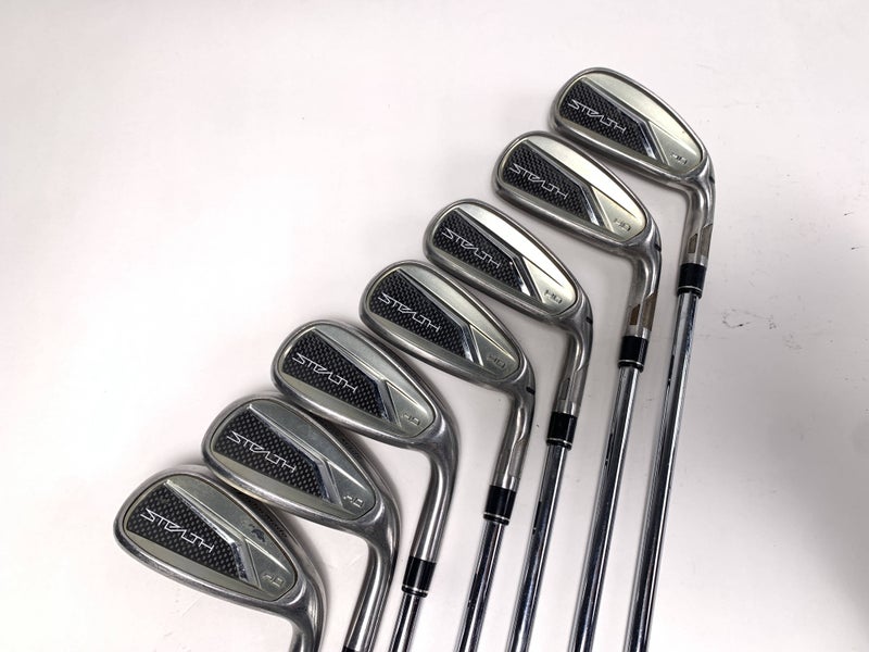 TaylorMade Stealth HD Iron Set 5-PW+GW KBS Max MT 85g Stiff Steel Mens RH