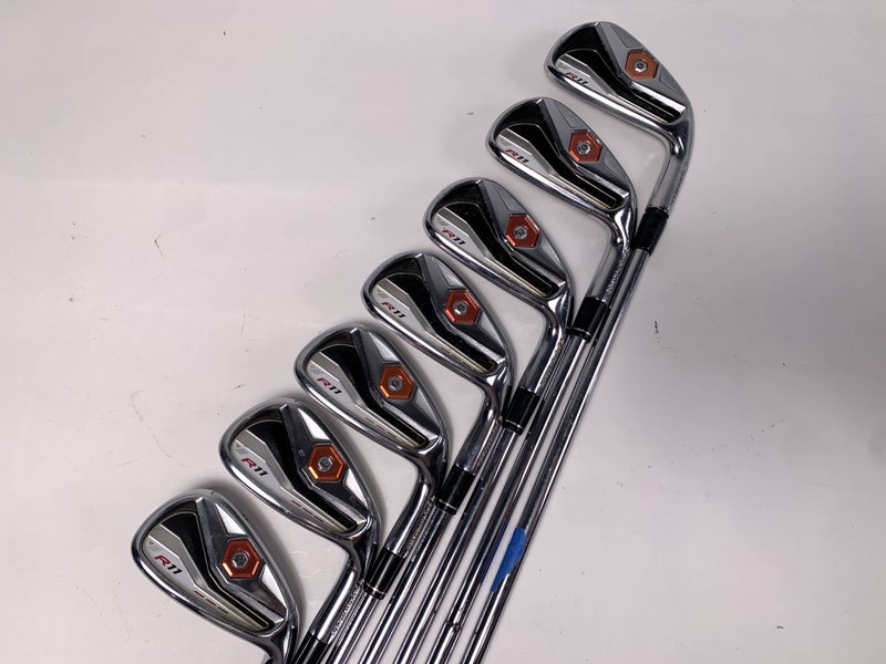 TaylorMade R11 Iron Set 4-PW True Temper Dynamic Gold S300 Stiff Steel Mens RH