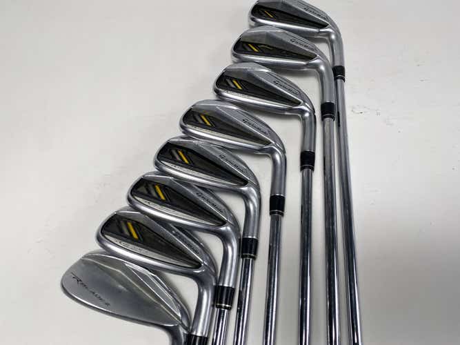 TaylorMade RocketBladez Iron Set 4-PW+GW RocketFuel 85g Stiff Steel Mens RH +1''
