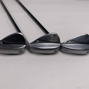 TaylorMade Milled Grind 4 Chrome Wedge Set 50* 9 | 54* 11 | 58* 11 KBS Tour RH