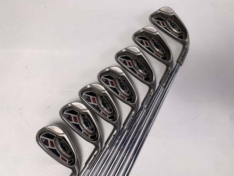 Ping G15 Iron Set 5-PW+SW Black Dot AWT Stiff Steel Mens RH
