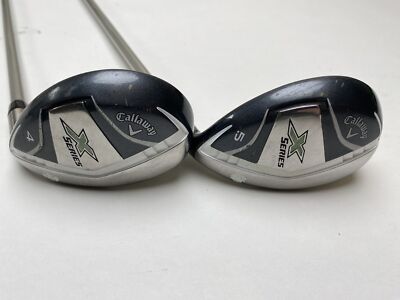Callaway X Series N415 4 & 5 Hybrid Set 22* 25* Grafalloy 50g Ladies Graphite RH