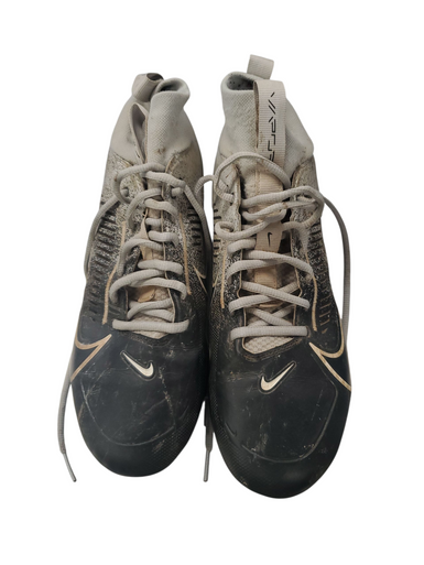Used Nike VAPOR Adult FB Cleats Black And Grey Senior 10.5 11863-S000022828