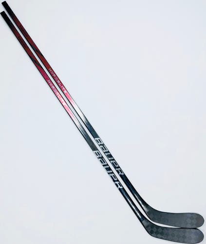 2 Pack Custom Red Bauer Vapor Hyperlite 2-LH-87-P90TM-Grip W/ Full Tactile
