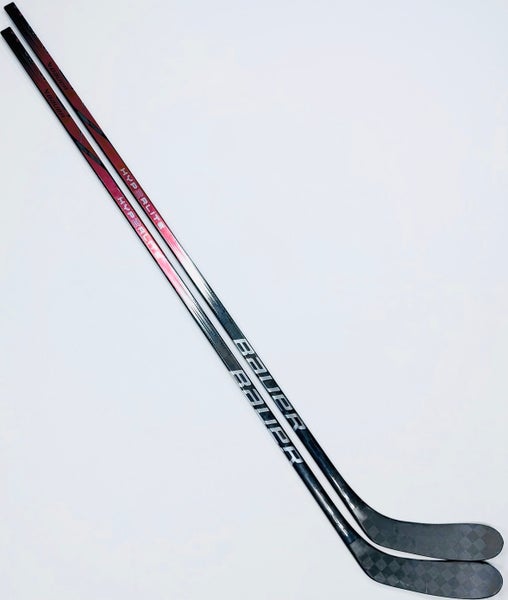 2 Pack Custom Red Bauer Vapor Hyperlite 2-LH-87-P90TM-Grip W/ Full Tactile