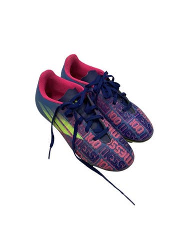 Used Adidas MESSI 100 Soccer Cleats Royal Blue Junior 04 11347-S000251251