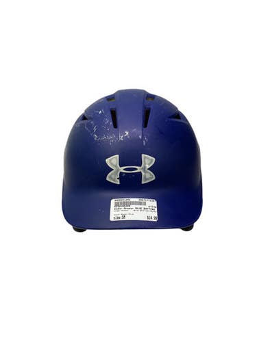 Used Under Armour BLUE BATTING HELMET Batting Helmet No Mask Royal Blue SM 11347-S000251242