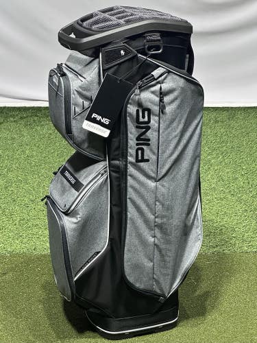 PING Traverse 244 Golf Cart Bag 14-Way Divider Heather Grey/Black New!