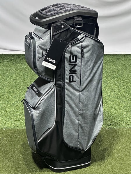 PING Traverse 244 Golf Cart Bag 14-Way Divider Heather Grey/Black  New!