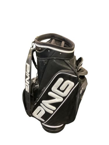 Used Ping PING CART BAG Mens Cart Bag Black 11884-S000048943