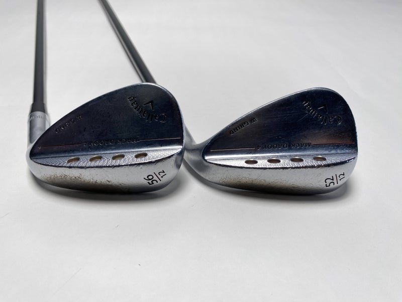 Callaway Mack Daddy 4 Chrome Wedge Set 52* 12 | 56* 12 UST Mamiya 65g Mens RH