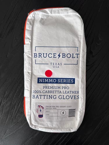 Bruce Bolt Nimmo Series Batting Gloves (Adult Large) Brand New