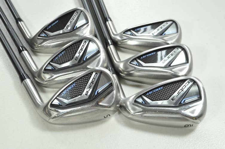 Cobra Aerojet 7-PW,GW,SW Iron Set Ladies Flex Right KBS PGI 55g Graphite #199406