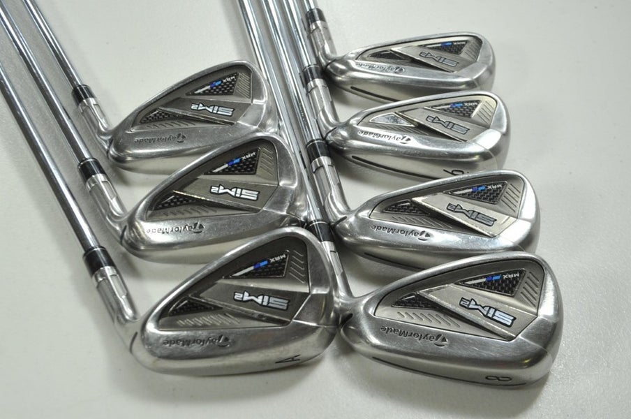 TaylorMade SIM2 Max 5-PW,AW Iron Set Regular Flex Right KBS MAX 85 Steel #199597