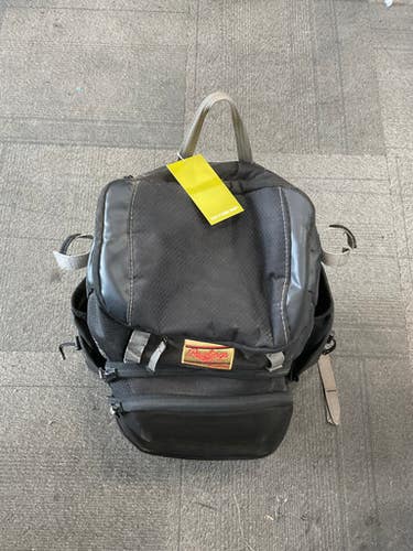 Used Rawlings BB/SB Player Backpack Black 11614-S000217289