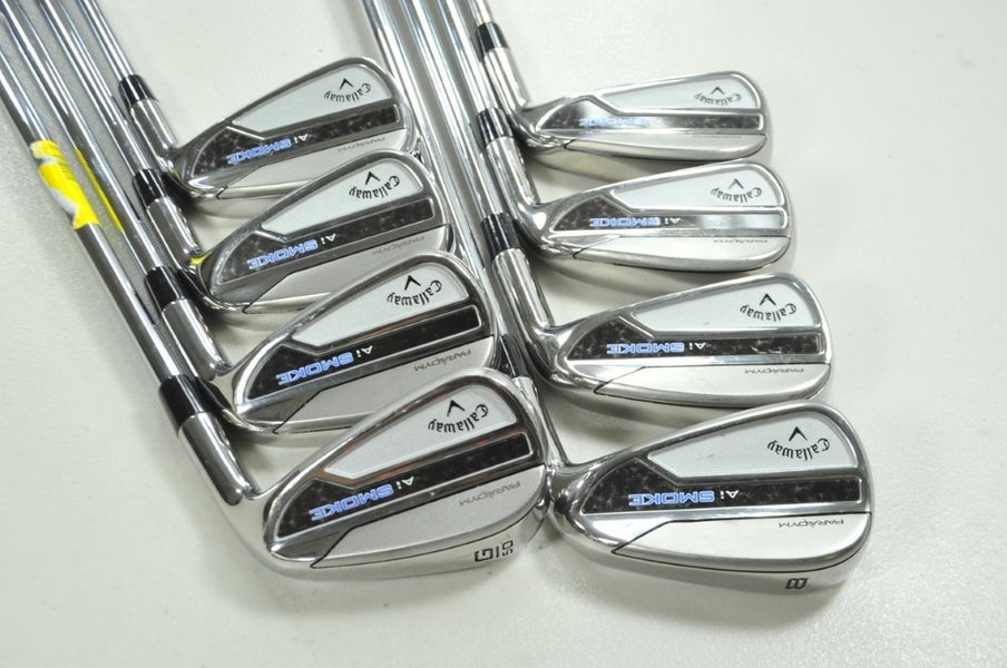 Callaway Paradym Ai Smoke 5-PW,AW,HW Iron Set Stiff Right DG MID Steel # 199647