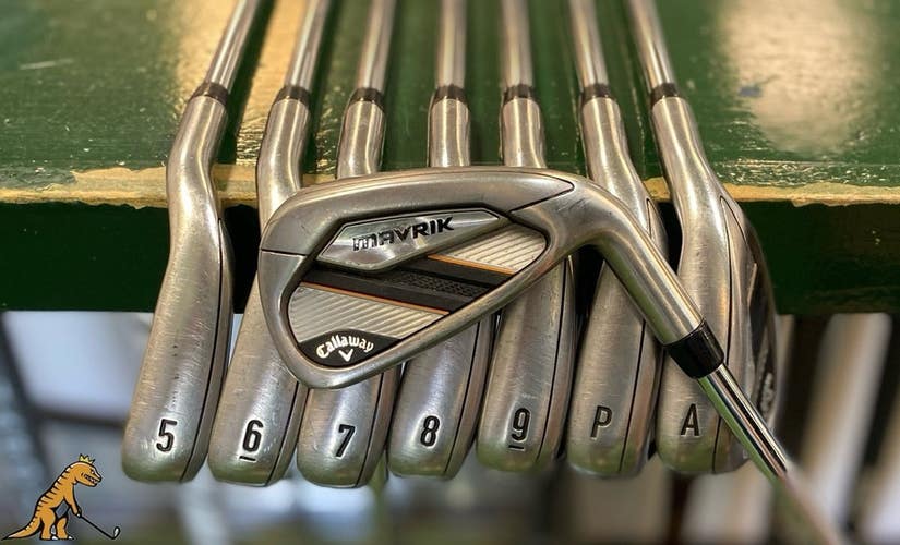 Used RH Callaway Mavrik Iron Set 4-PW-GW True Temper XP 95g R300 Steel