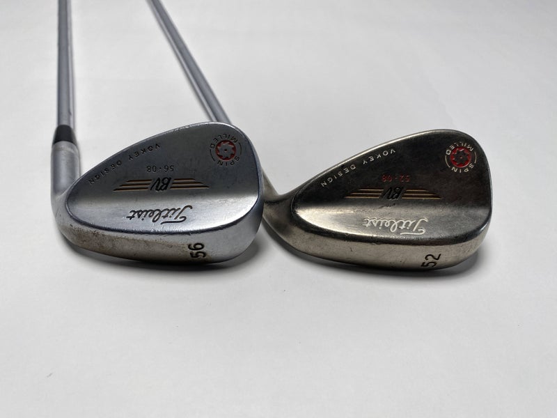 Titleist Vokey Spin Milled Chrome 2009 Wedge Set 52* 8 | 56* 8 Wedge Mens RH