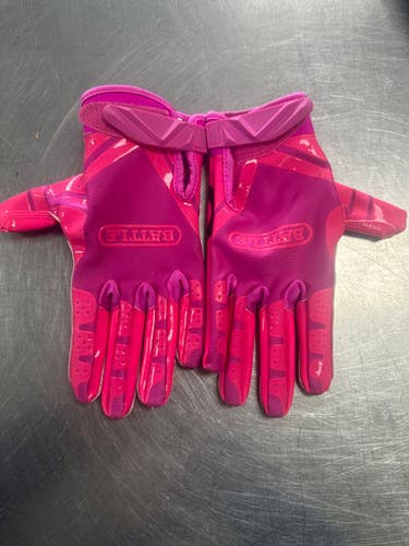 Used Battle Sports FB GLOVES FB Gloves Pink SM 11849-S000029629
