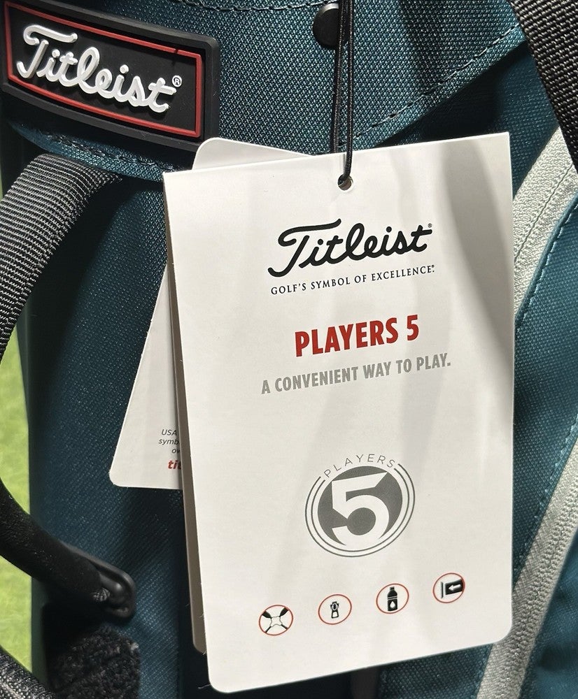 Titleist Players 5 Stand Carry Golf Bag TB23SX8 Baltic/Cool Gray
