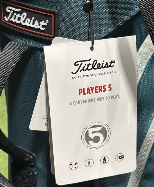 Titleist Players 5 Stand Carry Golf Bag TB23SX8 Baltic/Cool Gray