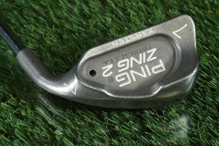 PING ZING 2 KARSTEN 7 IRON STEEL JZ STIFF FLEX BLACK DOT RH ~ L@@K!!
