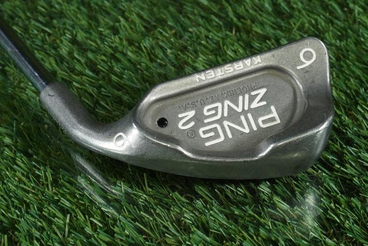 PING ZING 2 KARSTEN 6 IRON STEEL JZ STIFF FLEX BLACK DOT RH ~ L@@K!!