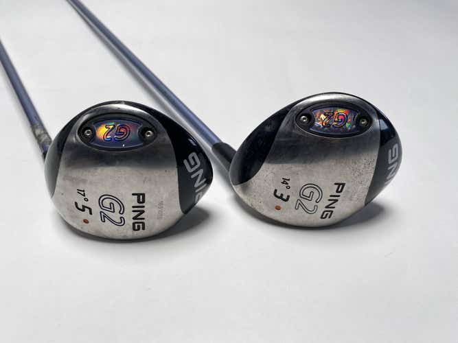Ping G2 3 & 5 Fairway Wood Set 14* 17* TFC100 Ladies Graphite Womens RH